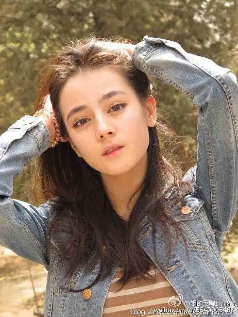 以前一直欣赏不来迪丽热巴的长相,今天偶然看到这张图突然就get到了她