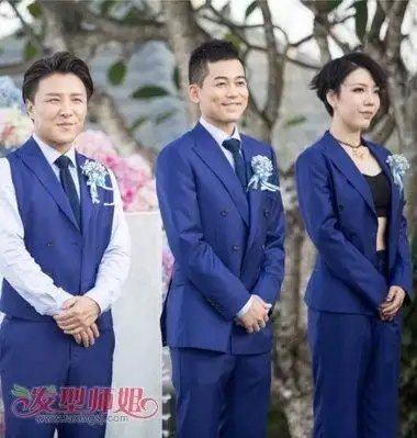 张玮结婚吴莫愁真当伴郎 伴郎团发型最帅是谁