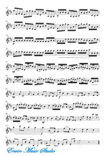 卡农小提琴完整版曲谱