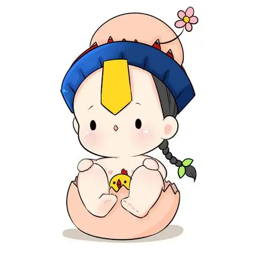 捡到一个小僵尸 卡通小头像 春节