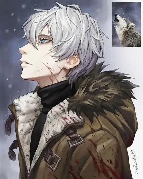 韩国太太绘制的动物拟人化狼的拟人真的帅疯了