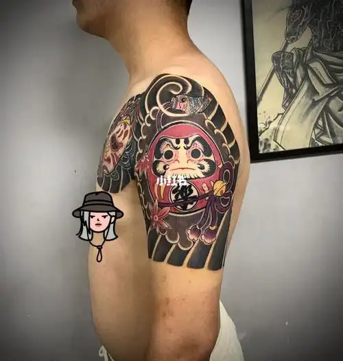 老传统半甲纹身