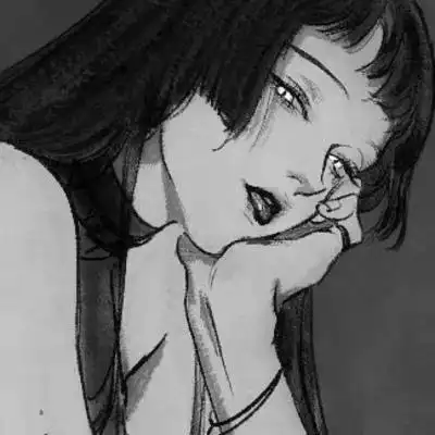 江孑 黑白丧系伤感手绘女头_女生头像_我要个性网