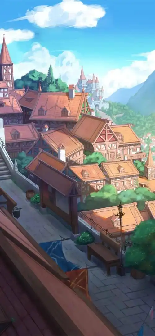 温柔又治愈的日本动画街景,每一张都能做成手机壁纸_宫崎骏