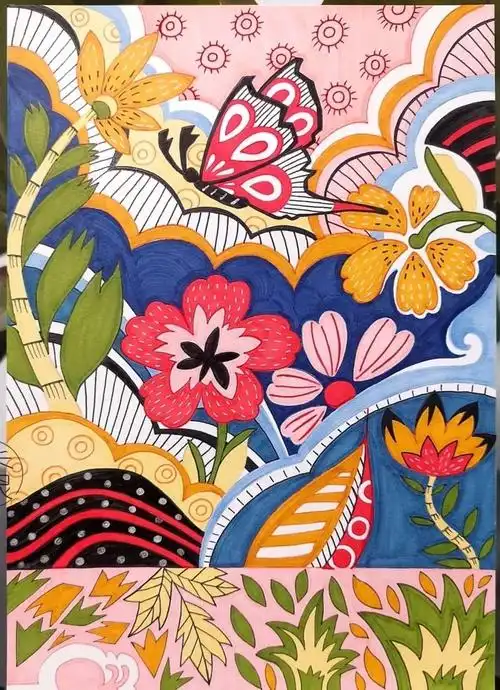 色彩课程|马克笔《装饰画》 - 美篇