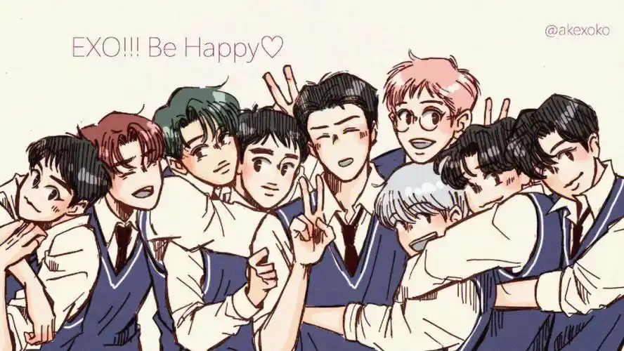 用来做卡贴了#exo  #动漫壁纸