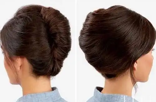 盘发造型真是百变用筷子能卷出法式发髻