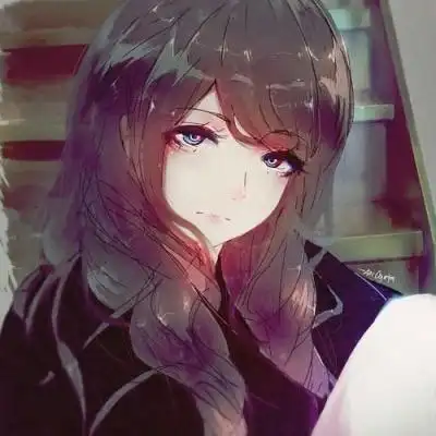 卡通女生高冷霸气头像高冷范卡通二次元女神头像