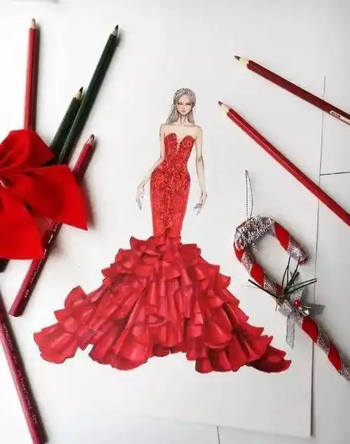 服装设计服装手绘这样的礼服你心动了么