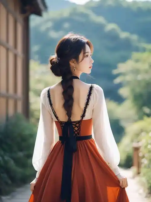 她的背影,是那么的唯美,那么的动人.