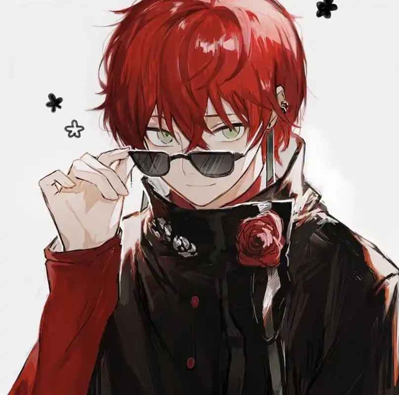 男生红发头像 92眼有星辰大海,心有繁花似锦