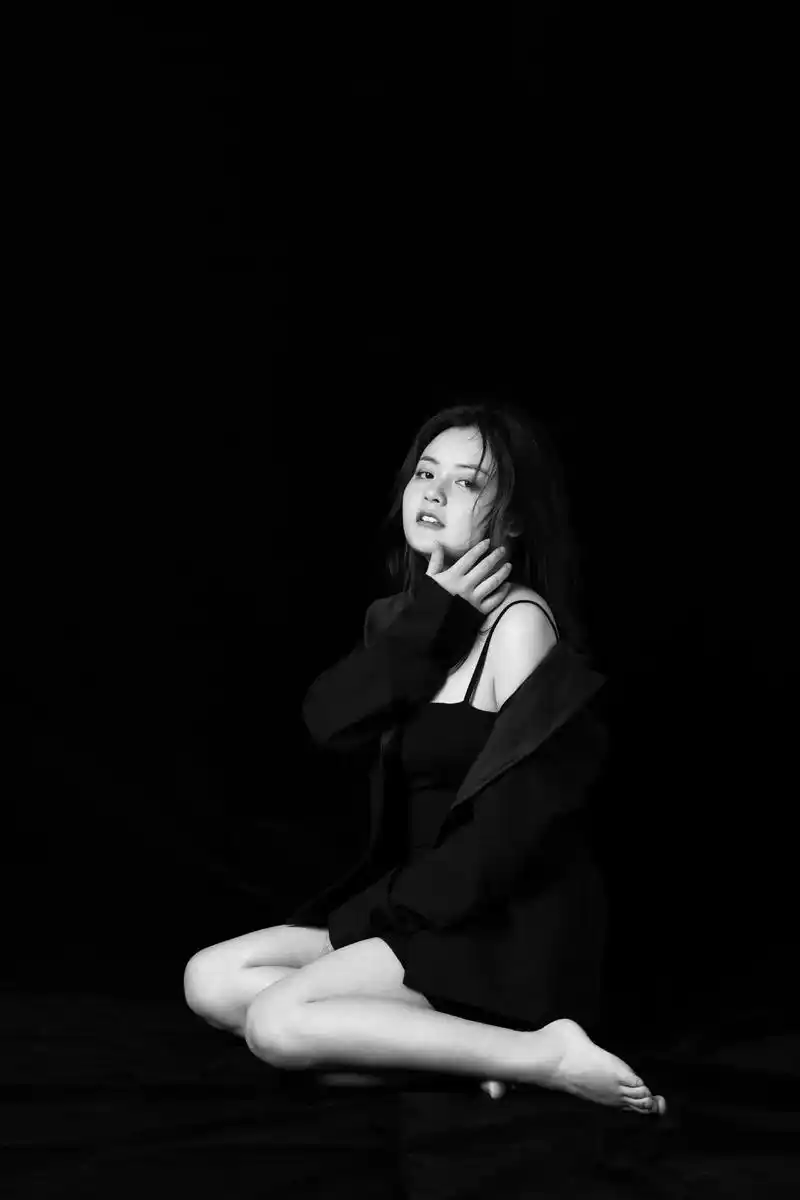 经典黑白肖像照成都个人写真
