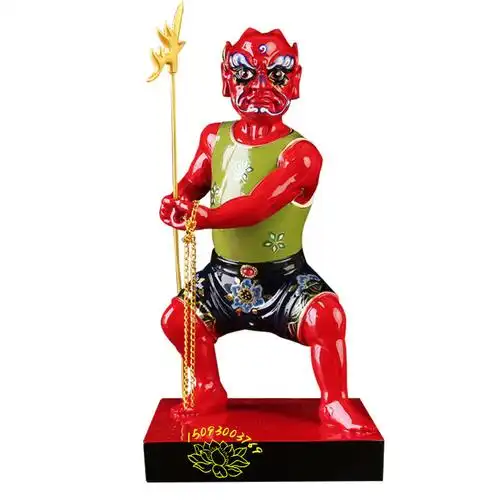 地府官差小鬼神像 黑白无常图片大全 十殿阎君雕像 五方鬼帝佛像