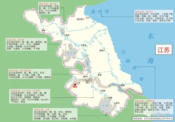 重要海域:石臼湖(江苏段),固城湖(江苏段),太湖,滆湖,阳澄湖,长荡湖