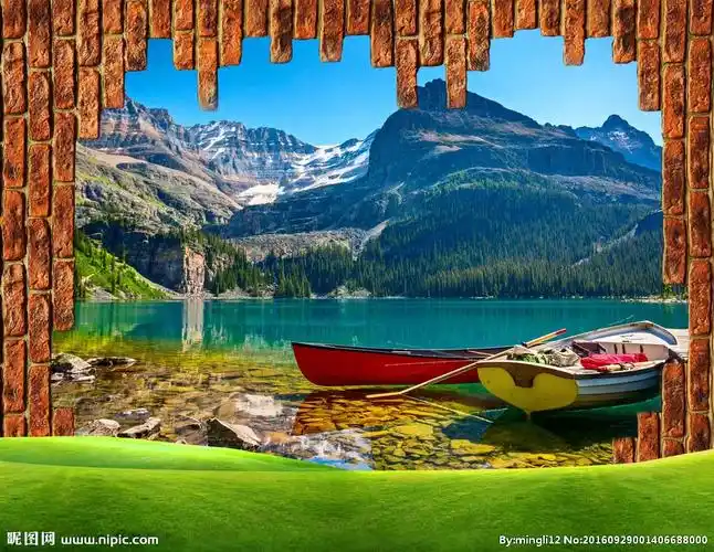 3d背景墙风景画图片