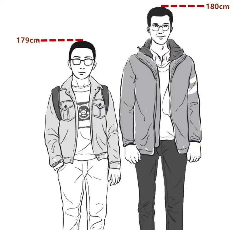 179cm和180cm的身高总让人感觉相差甚远.
