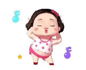3d小女孩傲娇动态表情包 拿去吧你!