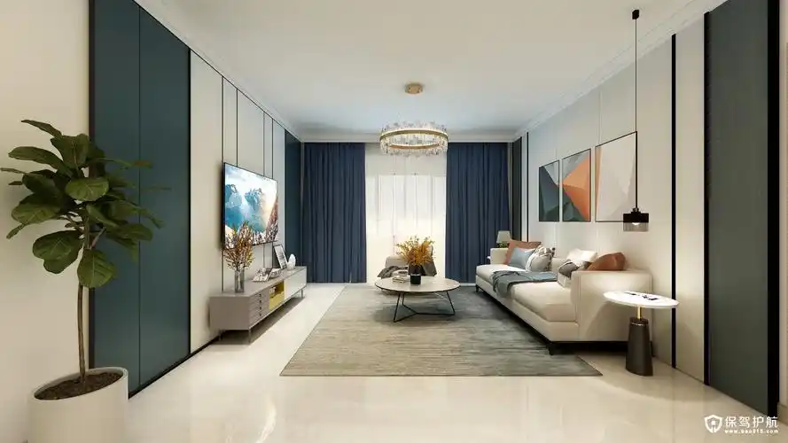 汇文尚府120平现代简约风装修效果图-房屋装修套图-保驾护航装修网