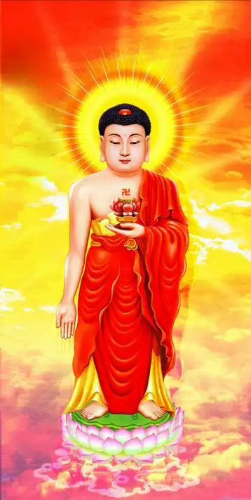 引用 高清3d立体[阿弥陀佛圣像 西方三圣图]