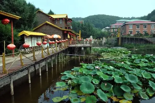 刘老根的龙泉山庄--之二,山庄和山庄的荷花