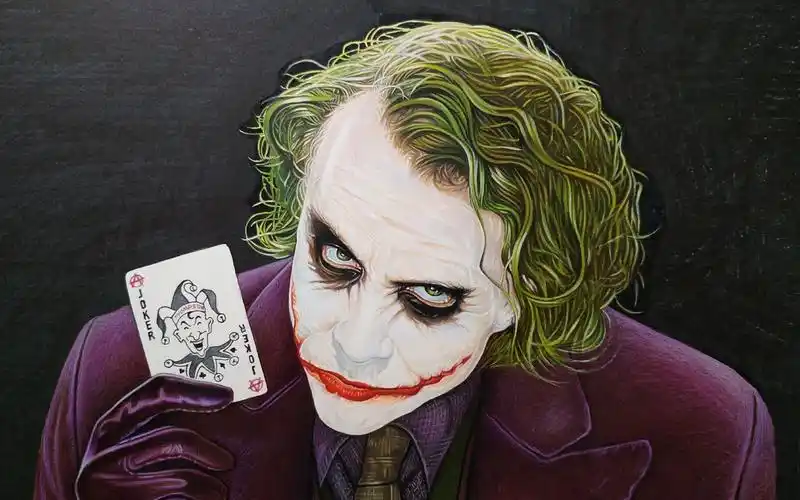 写实彩铅画小丑希斯莱杰版