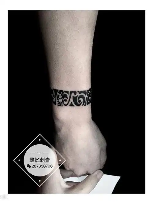图腾手环_纹身图案手稿图片_墨忆的纹身作品集