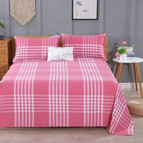 批发处理积压库存加厚老粗布床单单件双人单人宿舍被单两件三件套