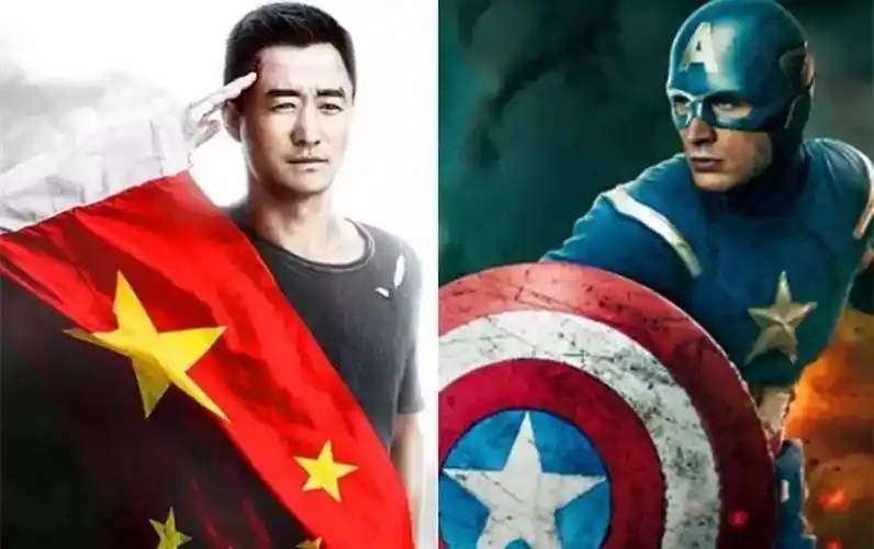 吴京塑造的冷锋曾被调侃是"中国队长"式的英雄!