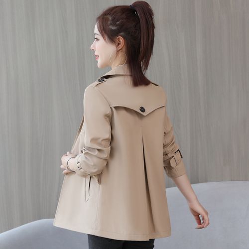 女士短款风衣春秋