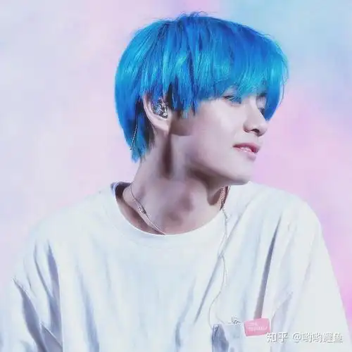 有蓝发金泰亨的照片吗