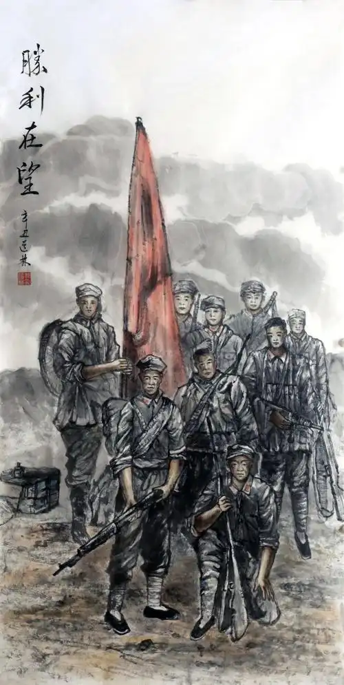 67澄迈县举办庆祝建党100周年美术书法摄影展览_国画