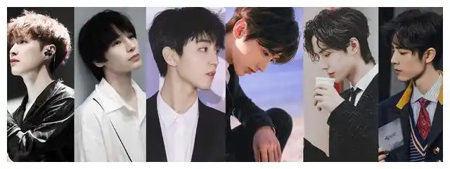 张艺兴陈奕天王俊凯蔡徐坤王一博肖战侧颜超帅气