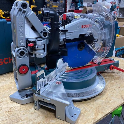 博世bosch锂电切割机gcm18v-305gdc界铝机便携台式木工型材斜切锯