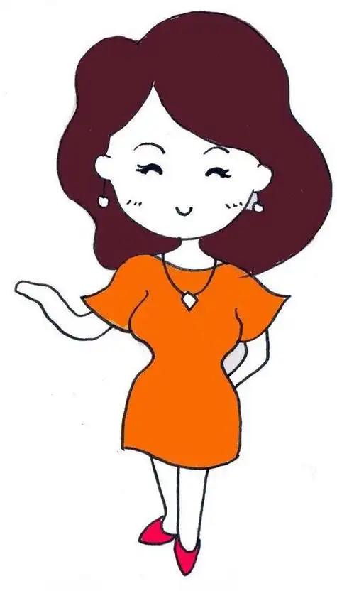 人物简笔画妈妈的