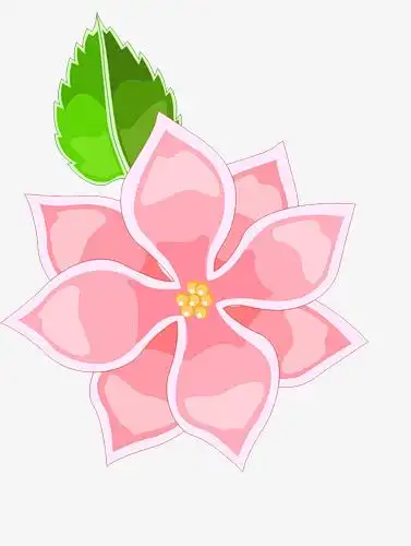 藏红花卡通插画风矢量小元素