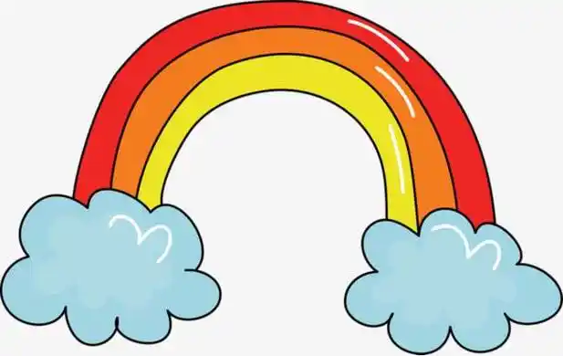 彩虹简笔画 彩虹简笔画图片大全