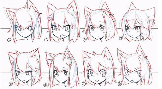 猫耳怎么画才好看?来简单看一下,下面分享一个错误的绘画例子.