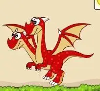 摩尔庄园谁有红色双头龙的图片?