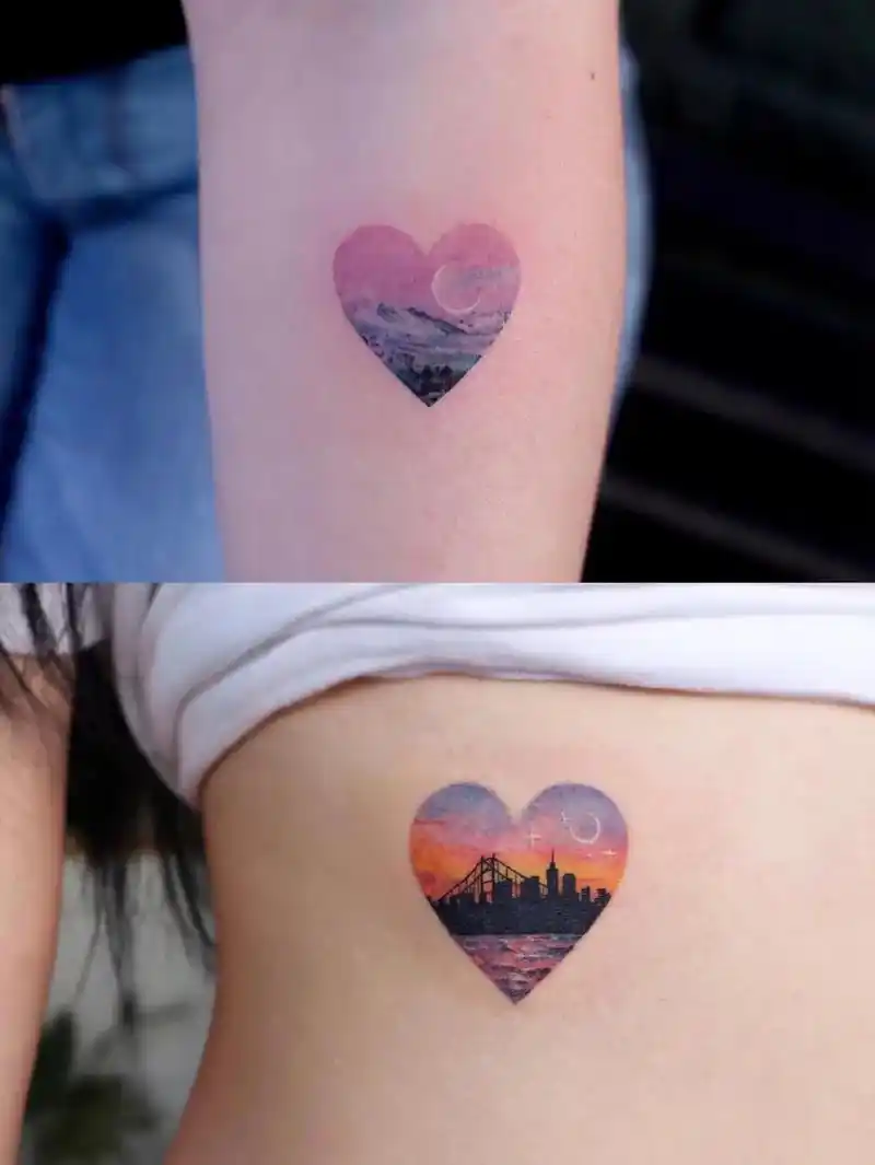 情人节快乐,店里有活动.想了解的77v #情侣纹身 #彩色纹身 - 抖音