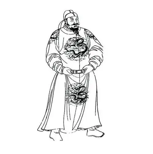 李世民唐太宗简笔画卡通唐代皇帝简笔画简笔画唐太宗李世民的简笔画