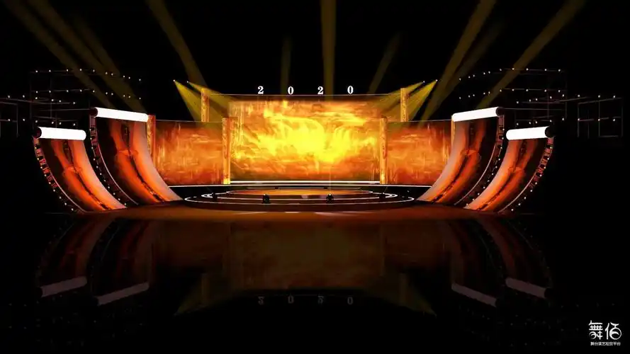 舞美效果图-舞台灯光设备租赁_舞美音响背景租赁_舞台搭建led灯租赁