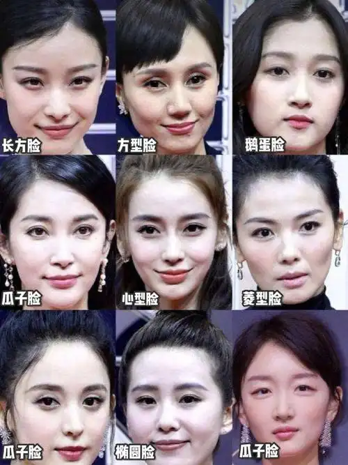 特点呈圆形,椭圆形,方形,到三角形等等,一般根据这种外形称为"圆脸