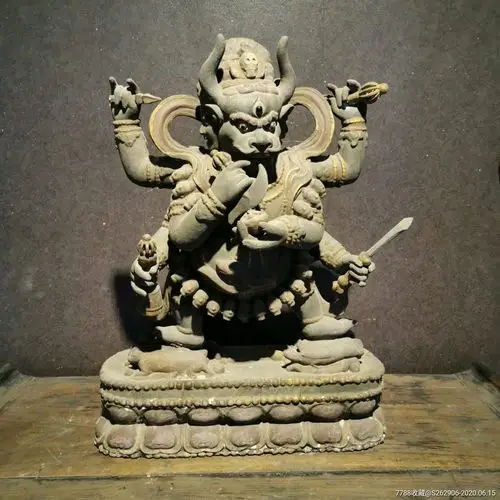 清密宗大威德金刚脱胎像大威德怖畏金刚造像藏传佛教佛像供奉神像