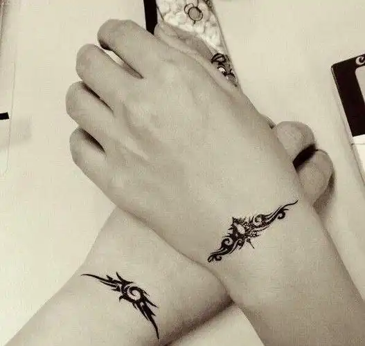 情侣唯美图腾纹身图案