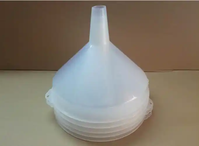 一立超大口径透明白色漏斗加厚漏斗家用胶漏斗工业塑料漏斗22x19厘米