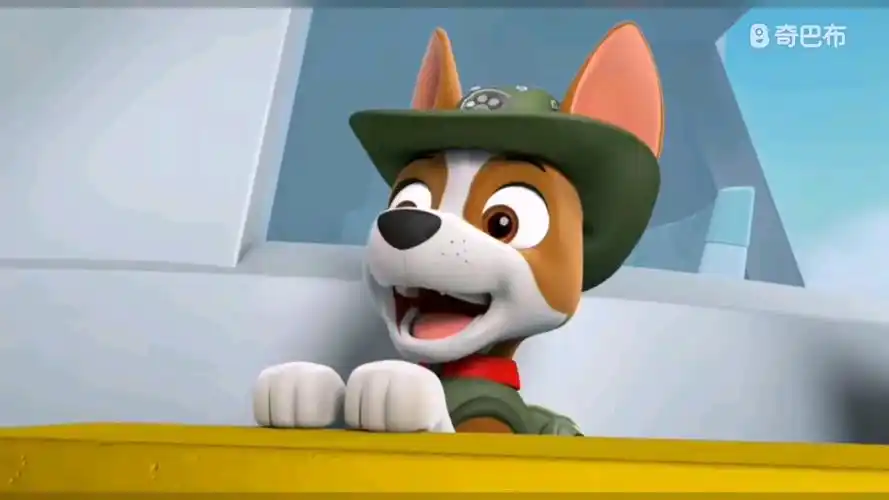 这是汪汪队立大功里面的小克在船上听声音的图片