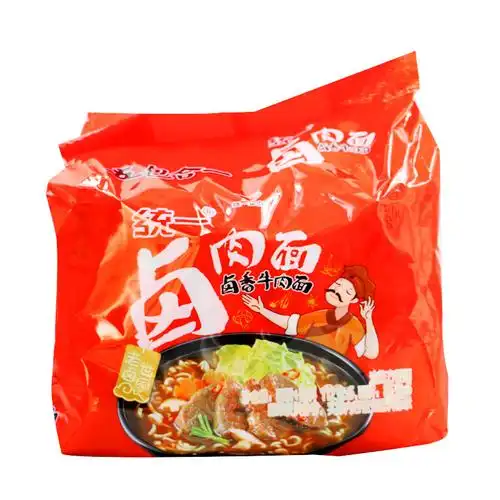 统一 卤香牛肉面 方便面 泡面100g×5袋