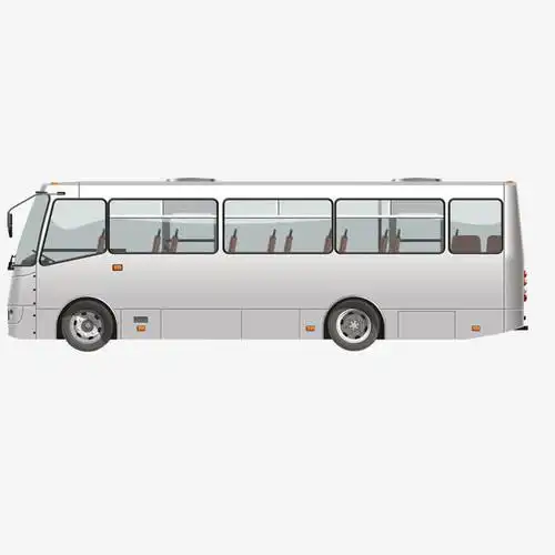 公共汽车车侧面