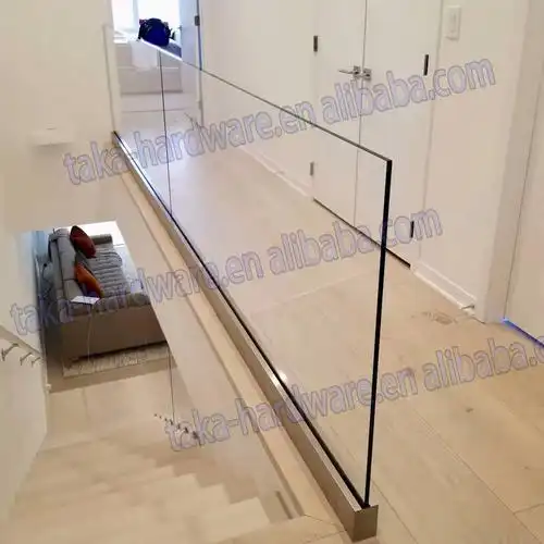 高品质玻璃栅栏龙头阳台无框游泳池玻璃栏杆