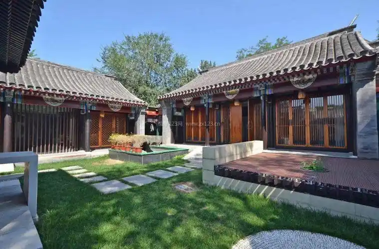 北京四合院别墅庭院创意装修图片